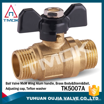 brass body with forged control valve locable with nipple and plated in dehli and union brass ball valve